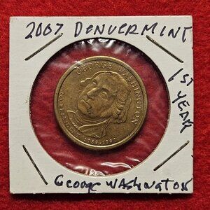 George Washington 2007-D Dollar Coin - First Issue of the Presidents Collection